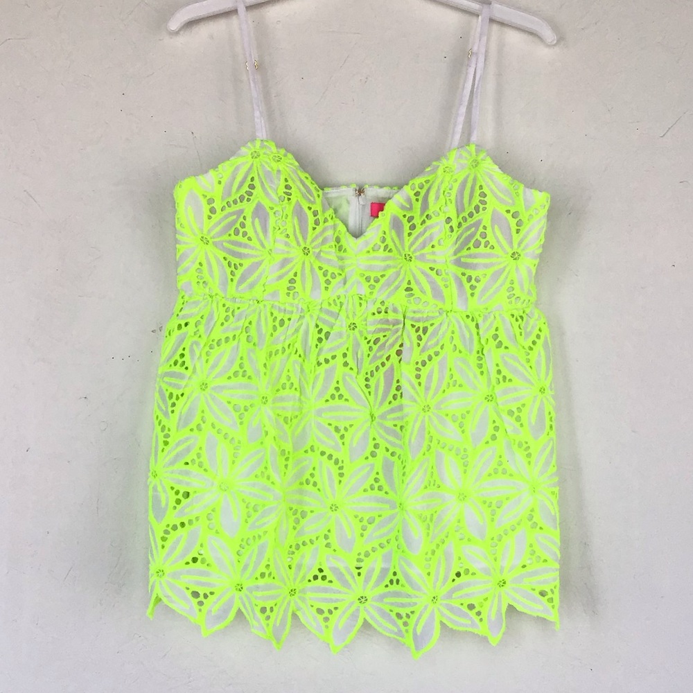 Lilly Pulitzer Eyelet Neon Top